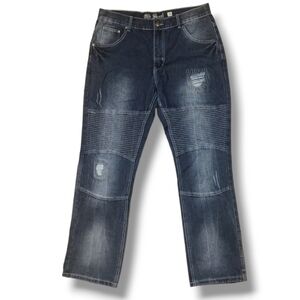 Vintage Men's Old Skool Y2K Blue Jeans W36